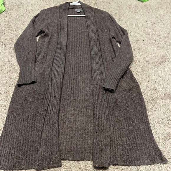Barefoot Dreams Sweaters - Barefoot dreams brown long cardigan Petite M